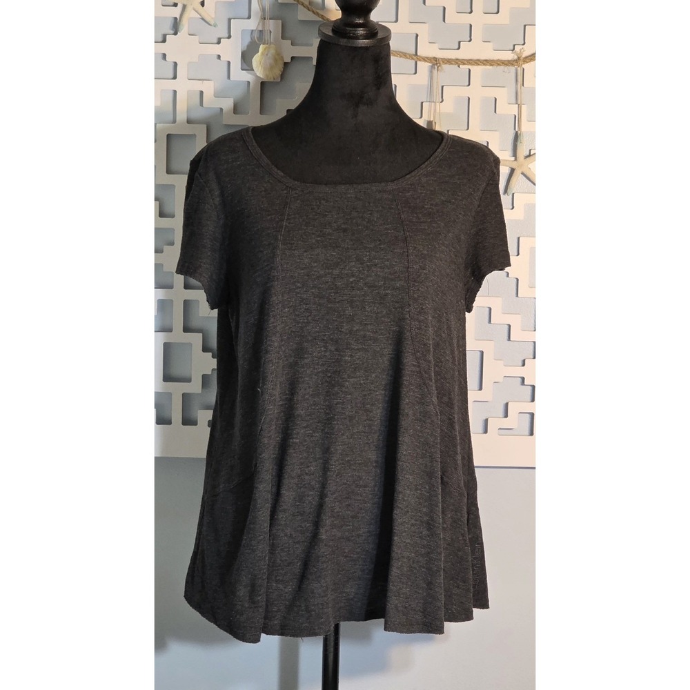 Calvin Klein Performance Women's Light Weight Shirt-dark gray large